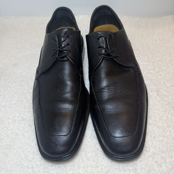 Cole Haan NikeAir C09423 Men's Black Leather Apron Toe Dress Oxfords - Size 10M - Picture 1 of 9